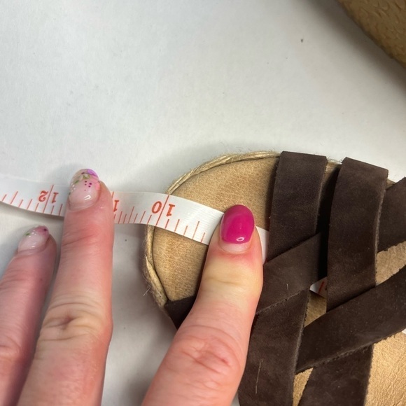 KORS Michael Kors Jute Wrapped Espadrille Wedge Slingback Sandals - Picture 7 of 9